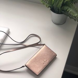 Rose gold Kate spade side purse